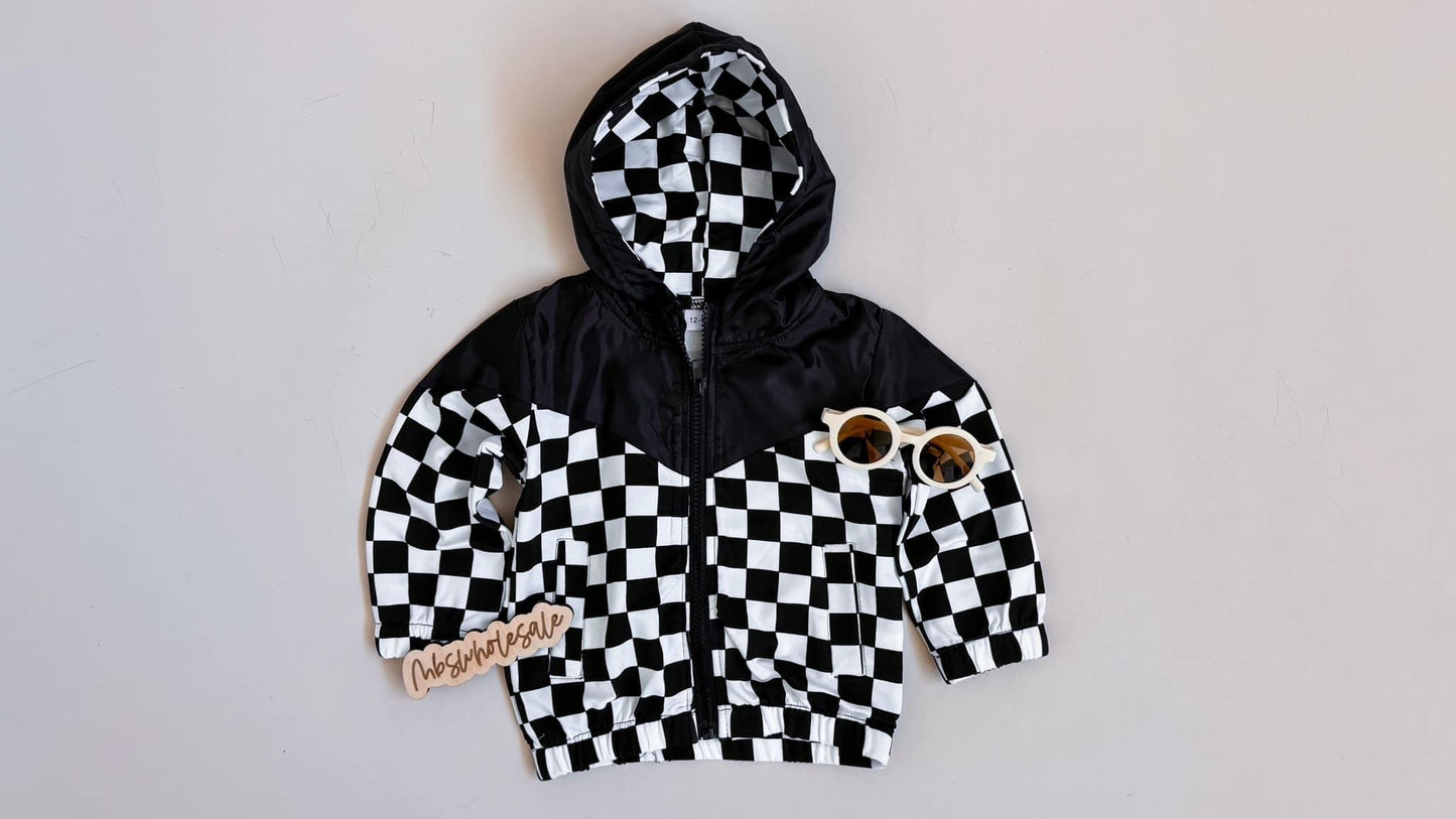 Checkered Windbreaker