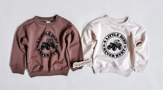 Brown Tractor Sweater